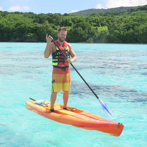 A man on a SUP